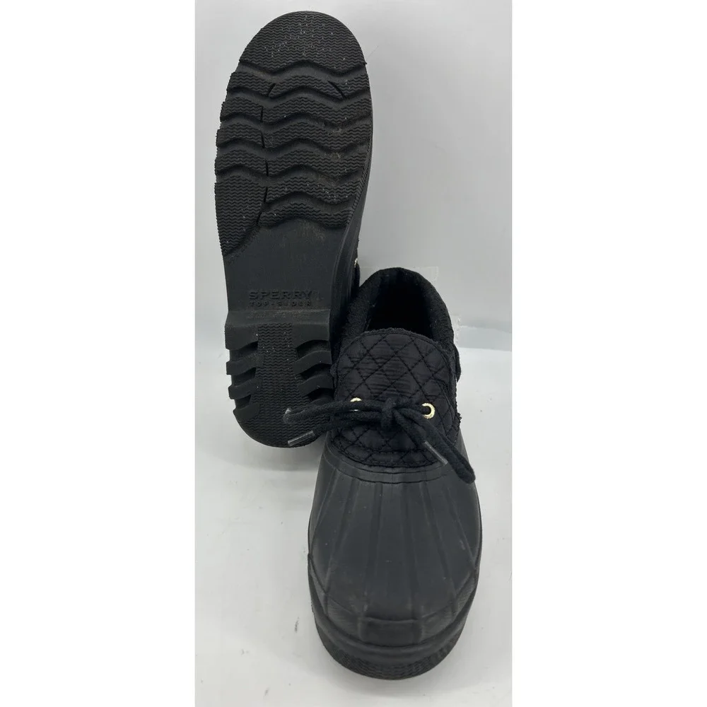 Sperry's Top Sider Duckling Black Low Rain Shoes‎ STS95272 Women's Size 9